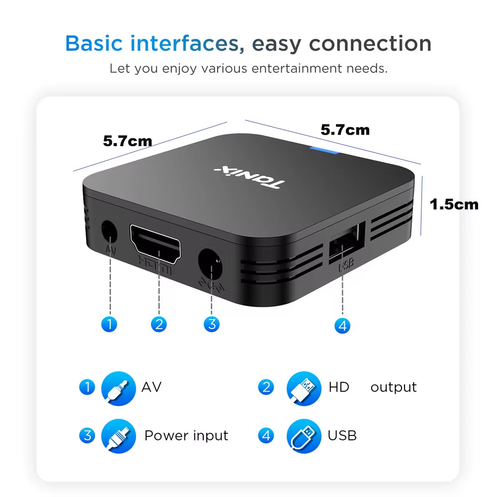 Tanix TX1 Android TV Box 4K HDR