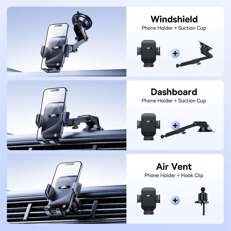 Baseus Car Phone Mount for Dashboard & Windshield