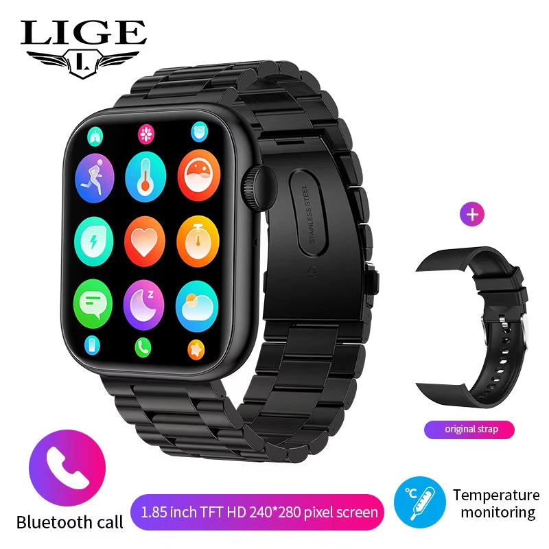 Wireless Charging Smartwatch with Bluetooth Calls