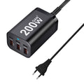 200W GaN Fast Charger with 6 USB Ports