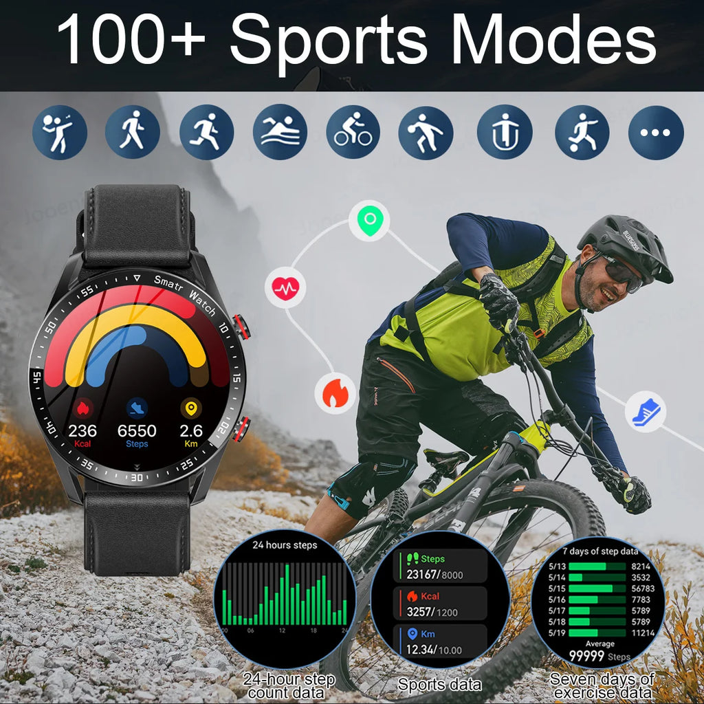 Smartwatch with Bluetooth Calling, GPS & Health Tracking