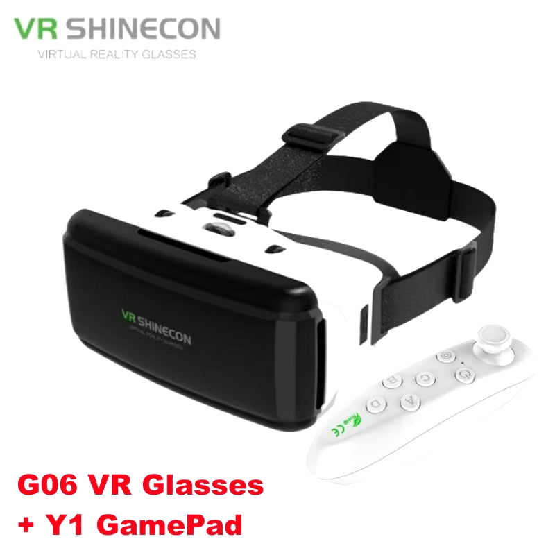 3D VR Headset for Smartphones with Game Controller