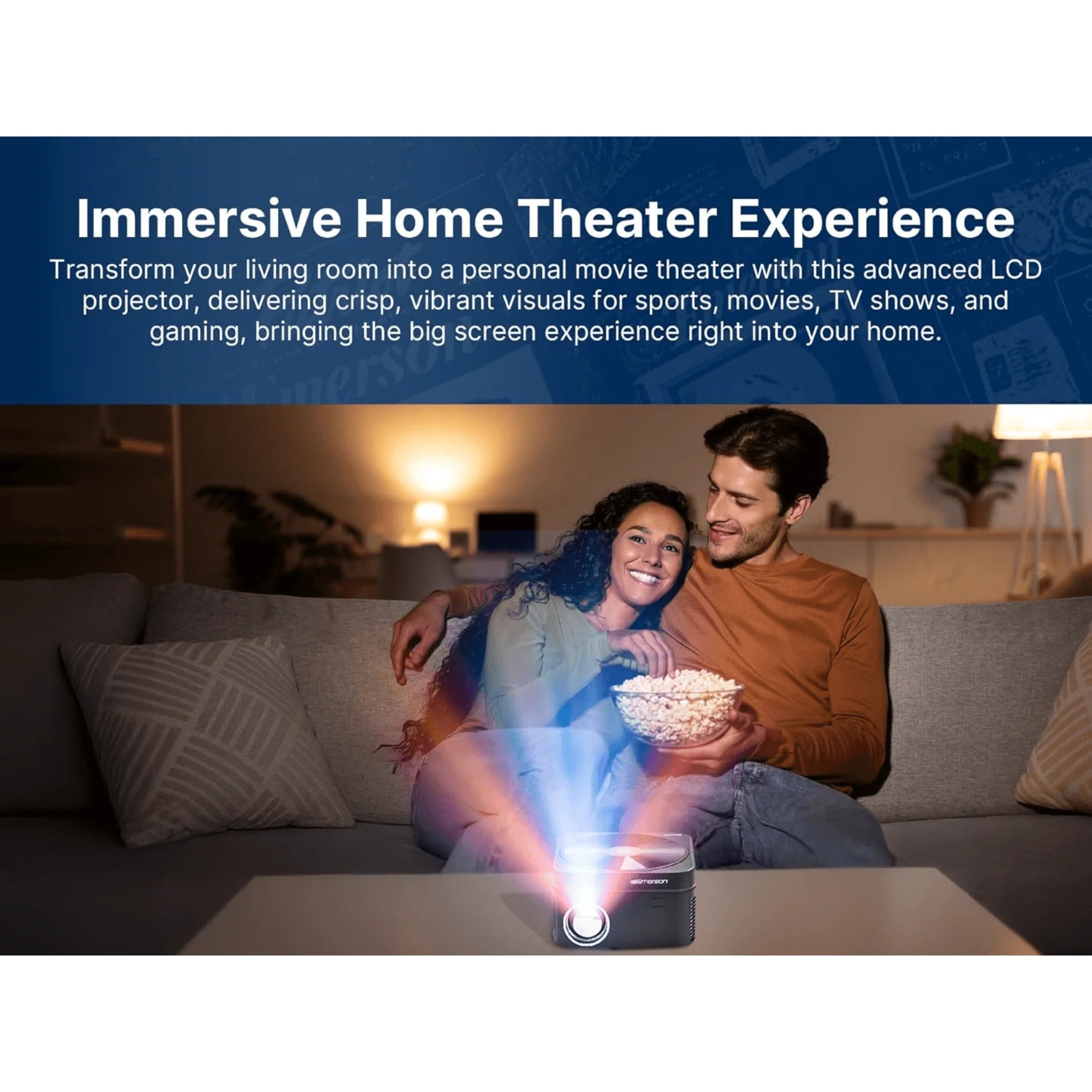 Emerson 120" HD Home Theater Projector