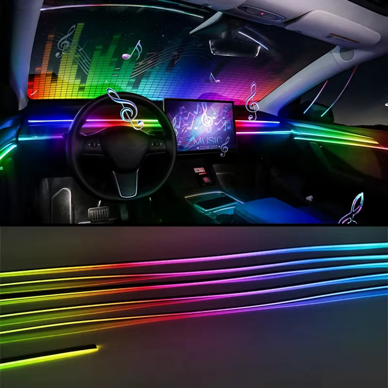 RGB Car Ambient Light Kit with App Control