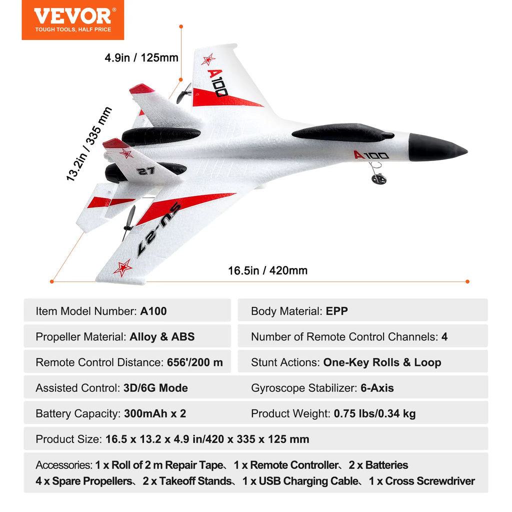 SU27 RC Glider Airplane