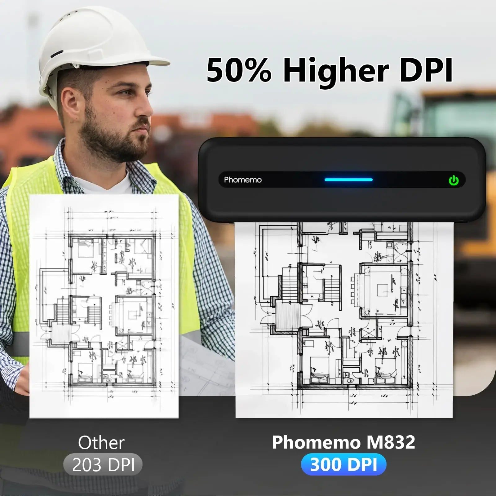 M832 Wireless Portable Thermal Printer