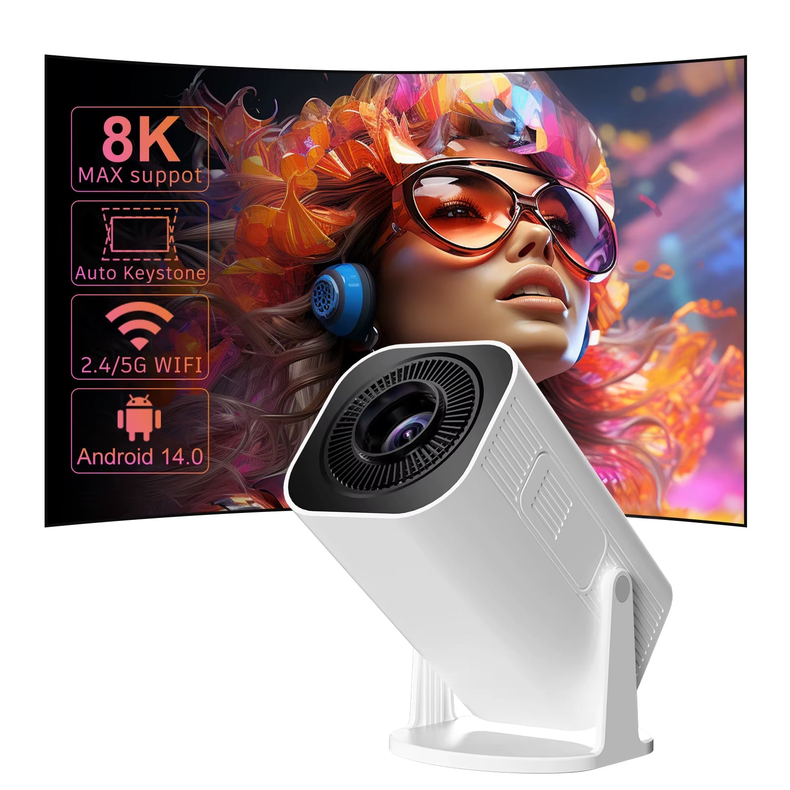 P330 Mini Smart 4K Projector
