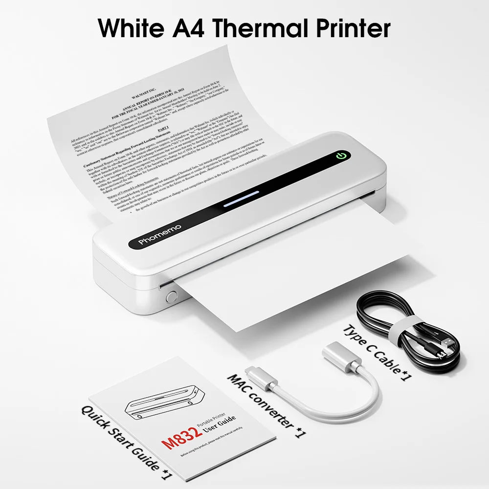 M832 Wireless Portable Thermal Printer