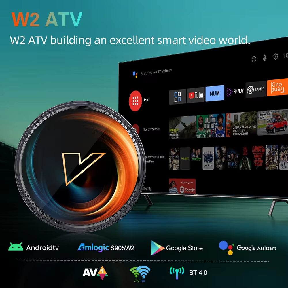 W2 Android 11 4K Smart TV Box