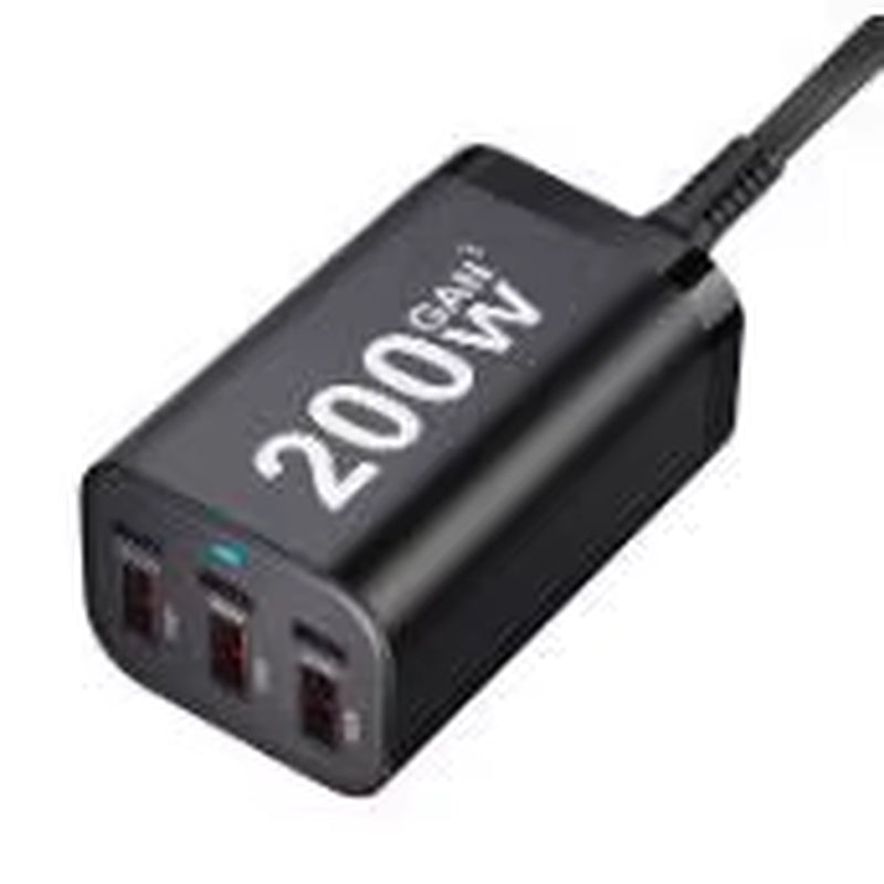 200W GaN Fast Charger with 6 USB Ports