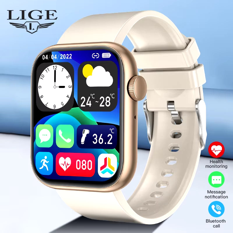 Wireless Charging Smartwatch with Bluetooth Calls