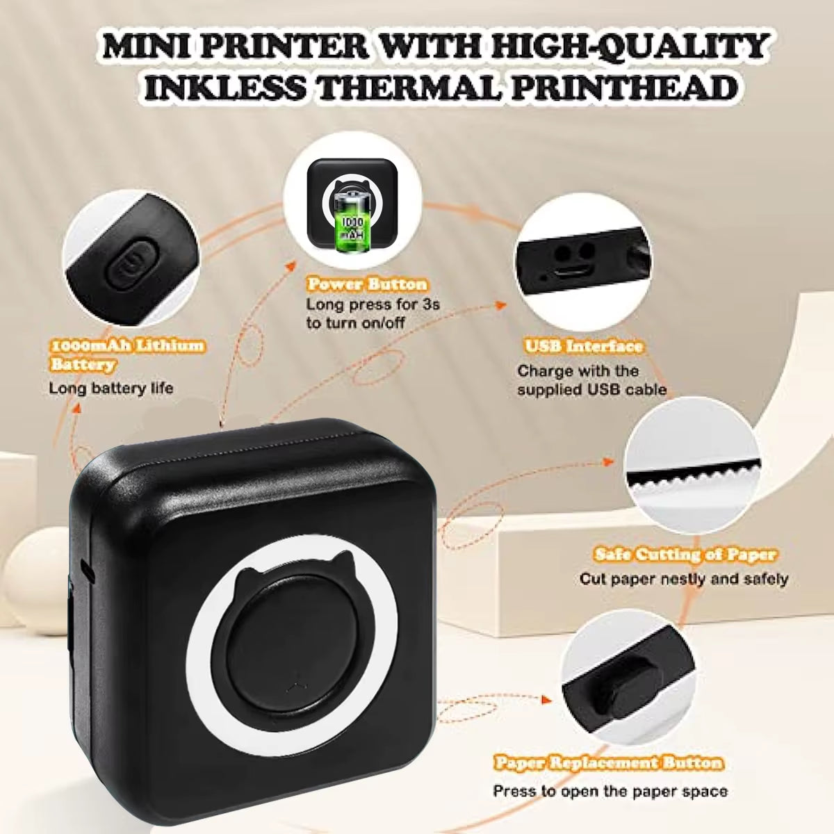 Mini Bluetooth Thermal Printer