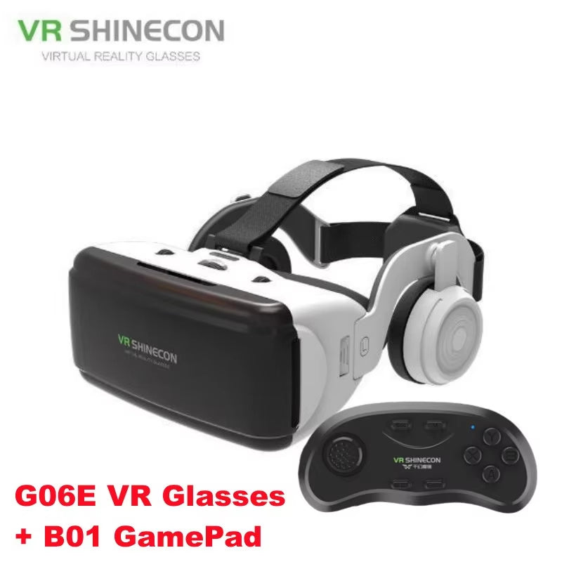 3D VR Headset for Smartphones with Game Controller