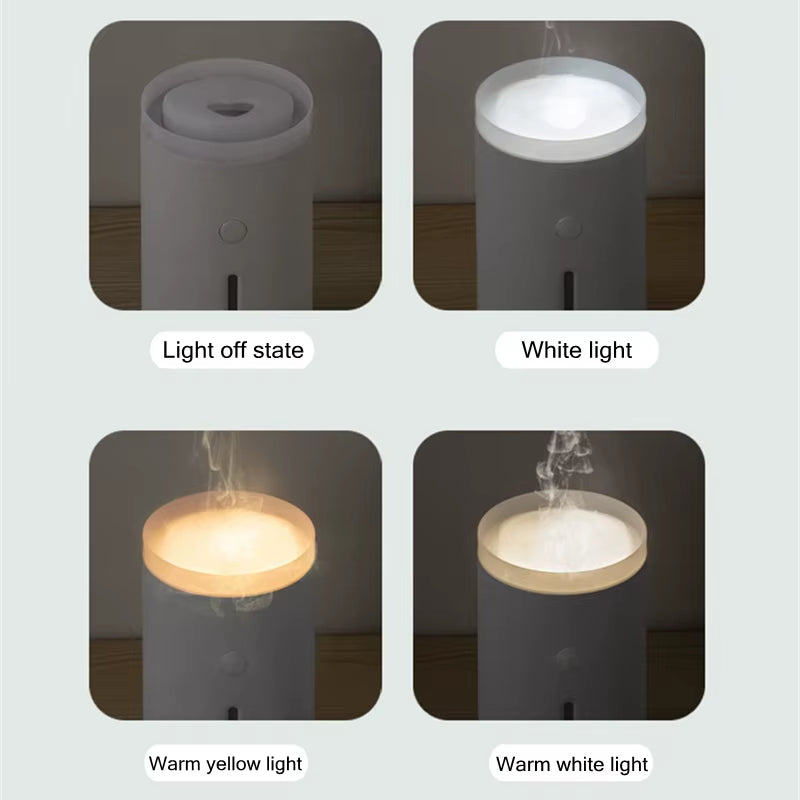 Diffuse Light Ring Jellyfish Smoke Ring Humidifier & Aroma Diffuser – USB-Powered with Am ...
