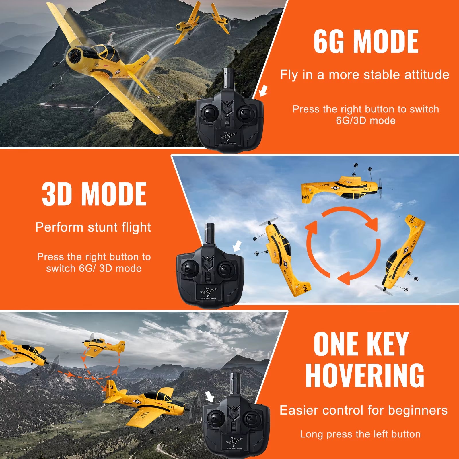 4CH RC Glider Airplane
