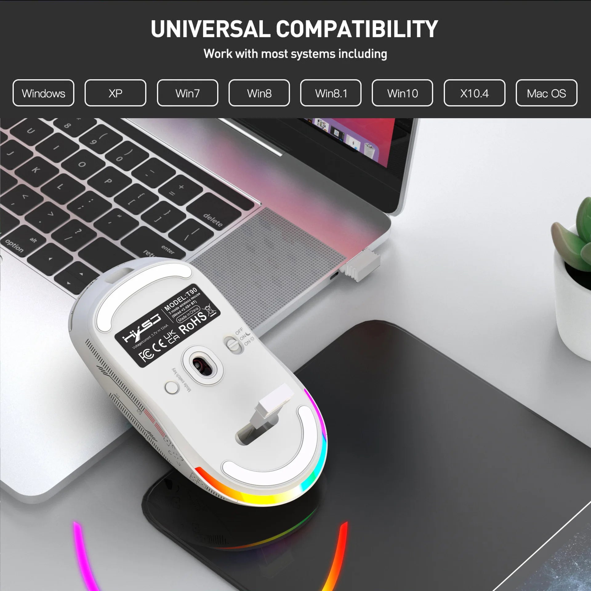 Rechargeable RGB Wireless Gaming Mouse