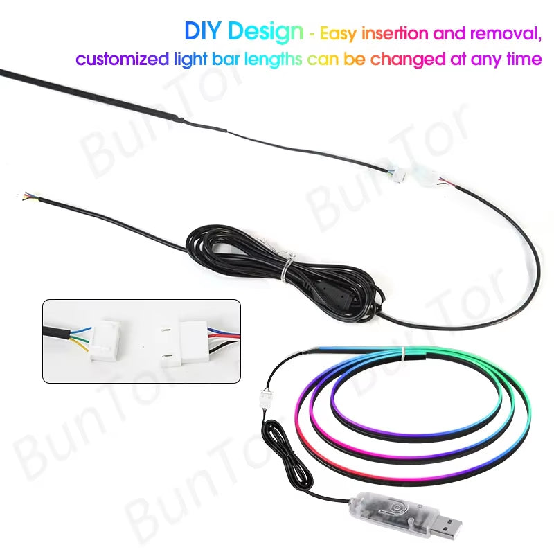 RGB Car Ambient Light Kit with App Control
