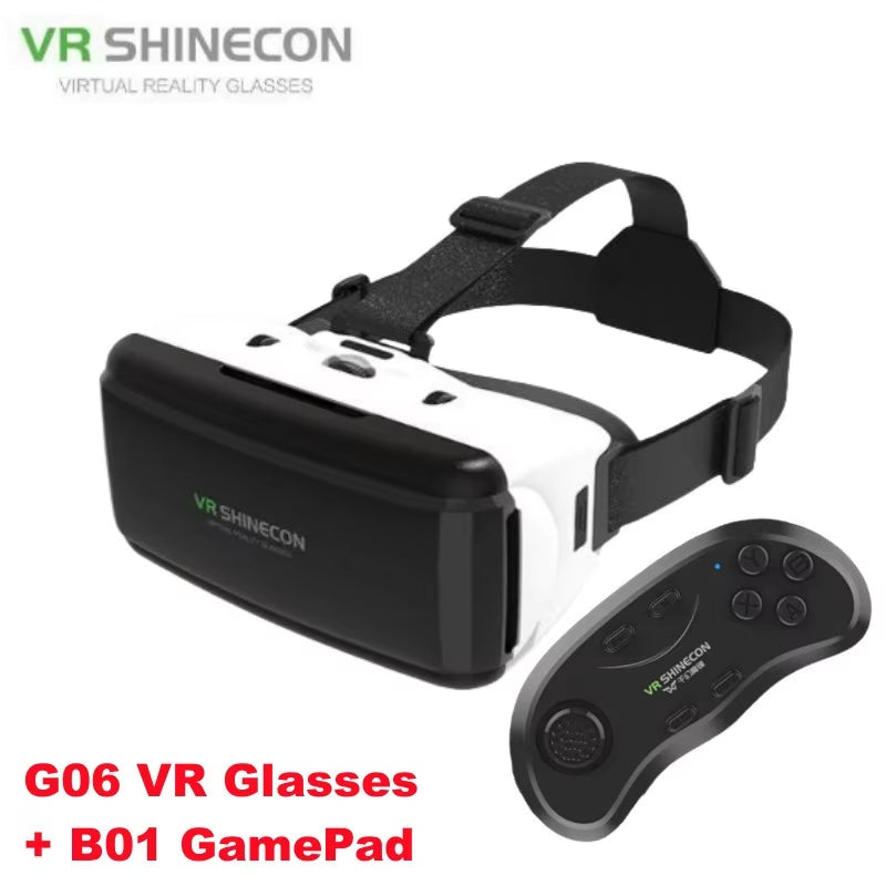 3D VR Headset for Smartphones with Game Controller