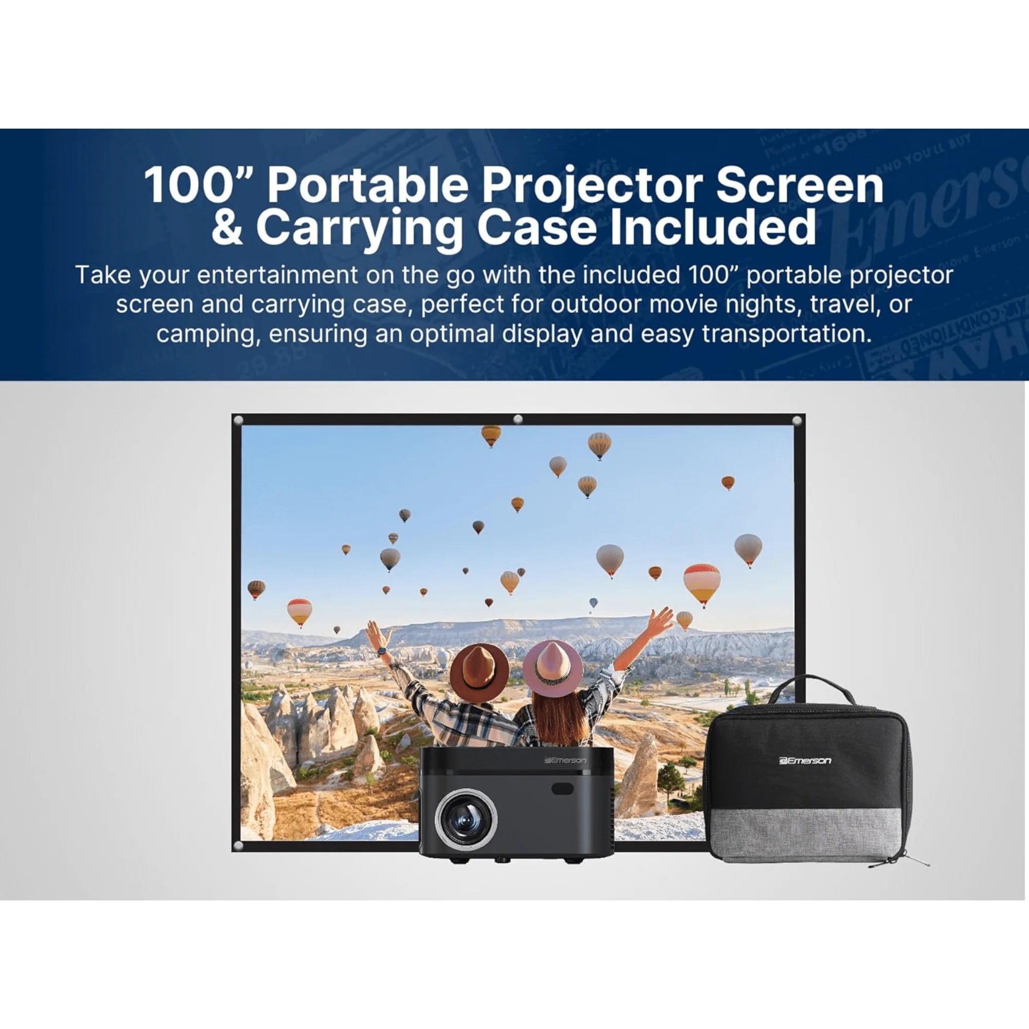 Emerson 120" HD Home Theater Projector
