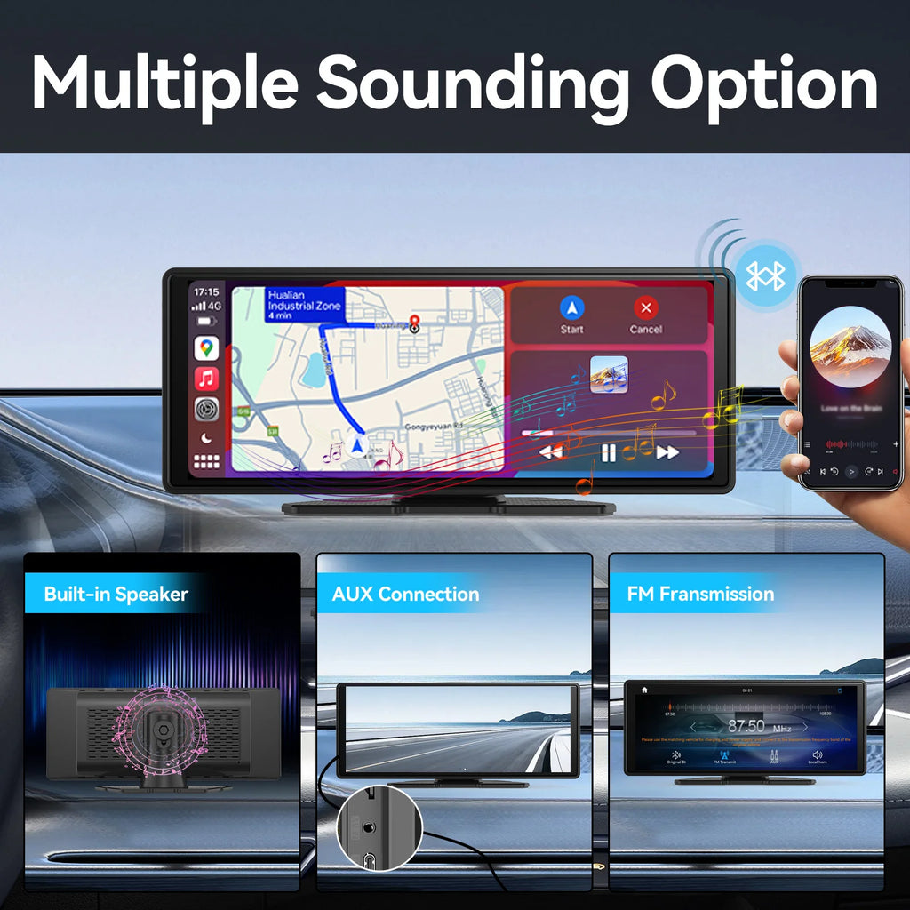 Wireless CarPlay Touchscreen Display