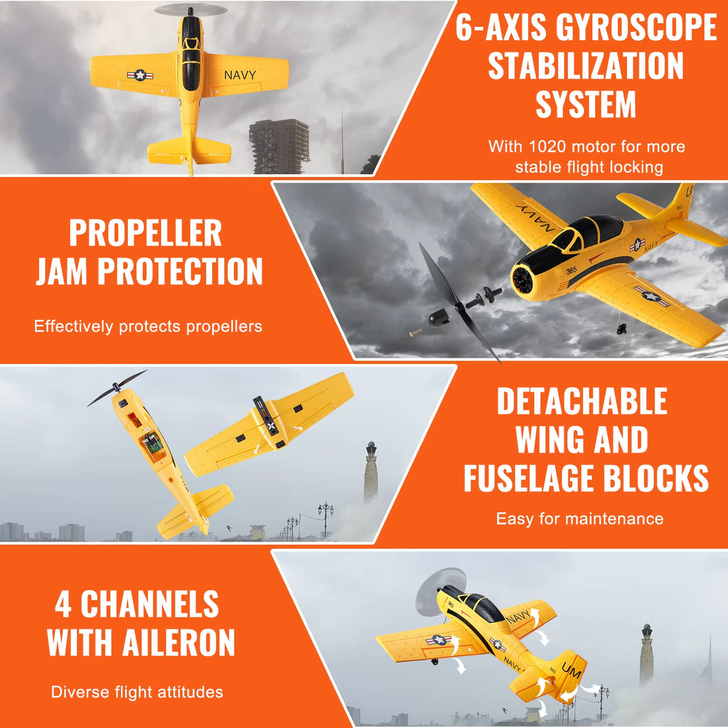 4CH RC Glider Airplane