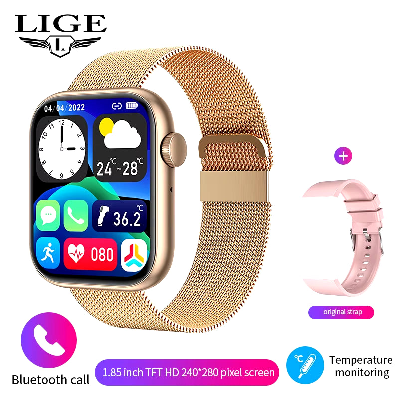 Wireless Charging Smartwatch with Bluetooth Calls