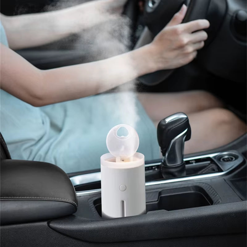 Diffuse Light Ring Jellyfish Smoke Ring Humidifier & Aroma Diffuser – USB-Powered with Am ...