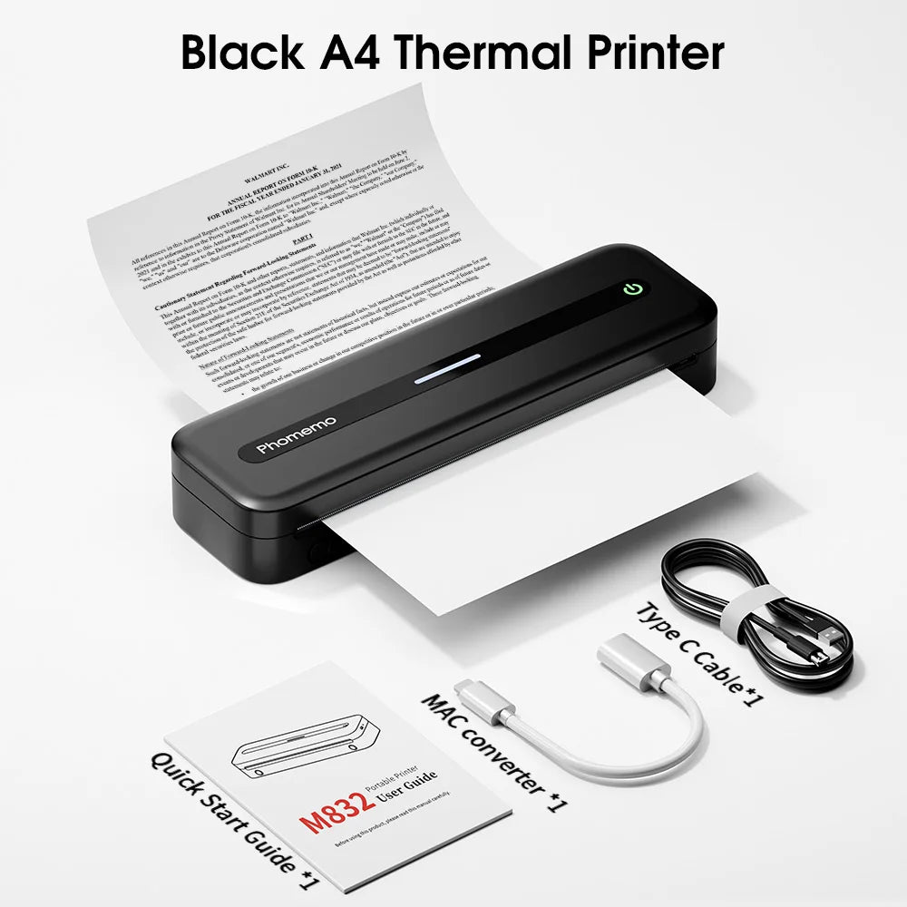 M832 Wireless Portable Thermal Printer