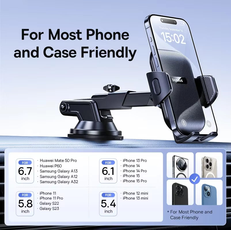 Baseus Car Phone Mount for Dashboard & Windshield