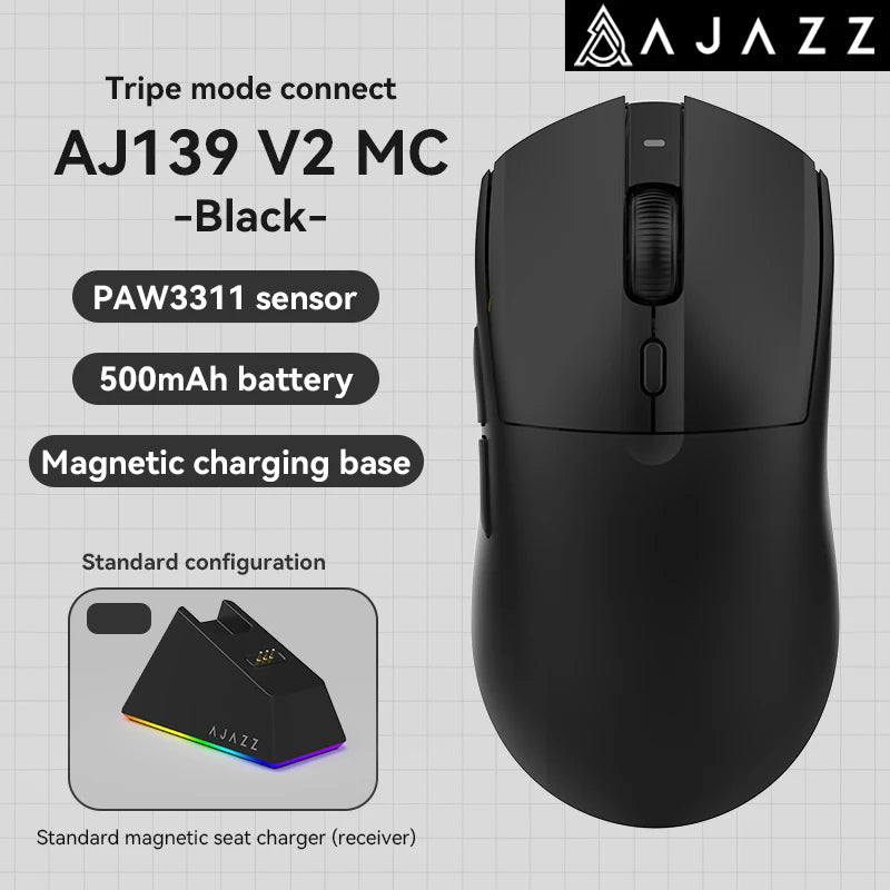 AJAZZ AJ139 Pro Wireless Gaming Mouse 26000 DPI Ultra-Lightweight