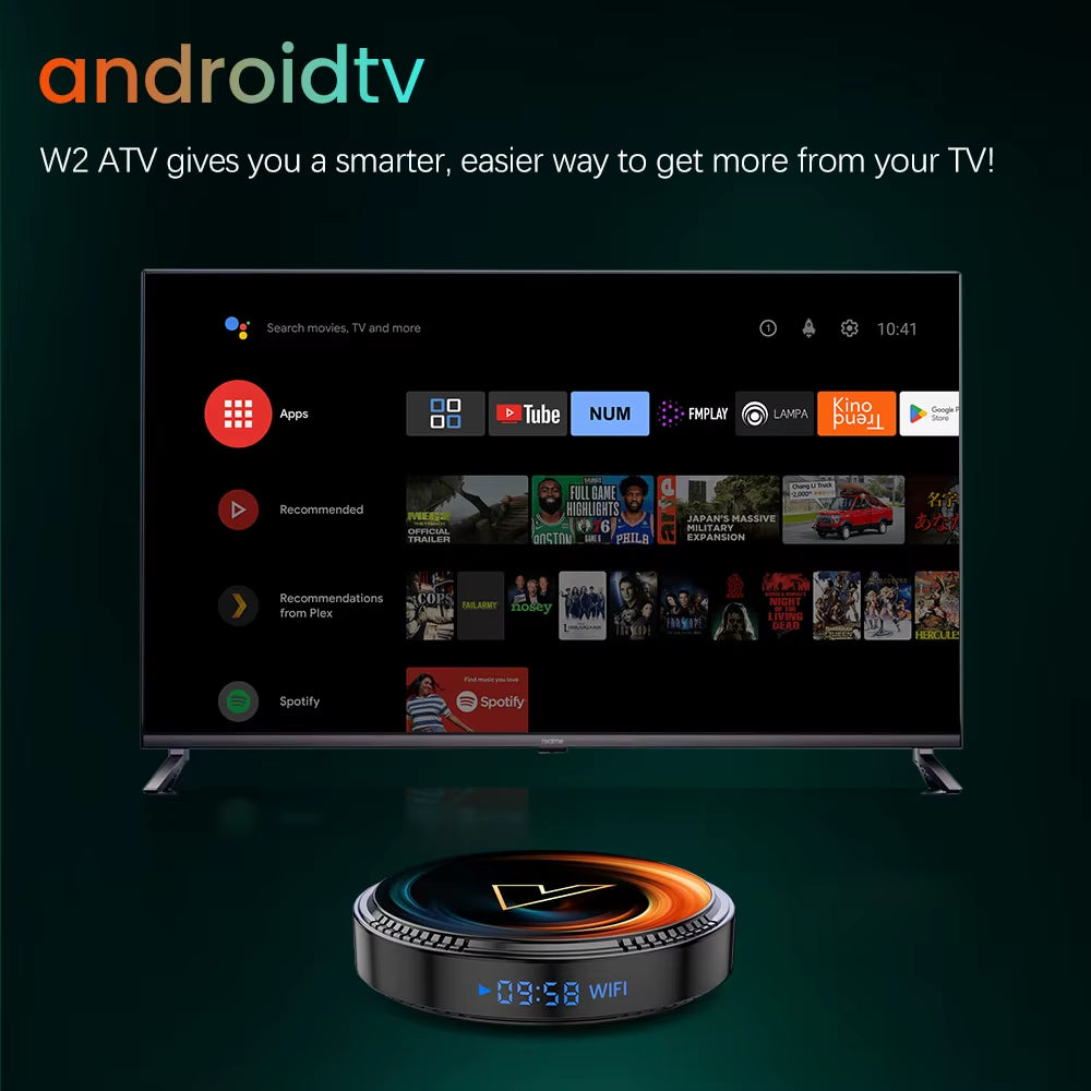 W2 Android 11 4K Smart TV Box
