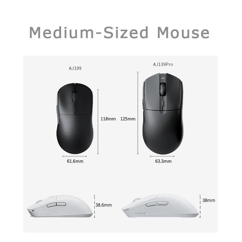 AJAZZ AJ139 Pro Wireless Gaming Mouse 26000 DPI Ultra-Lightweight