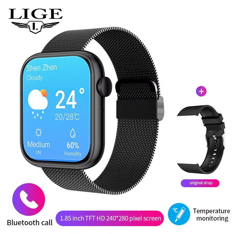 Wireless Charging Smartwatch with Bluetooth Calls