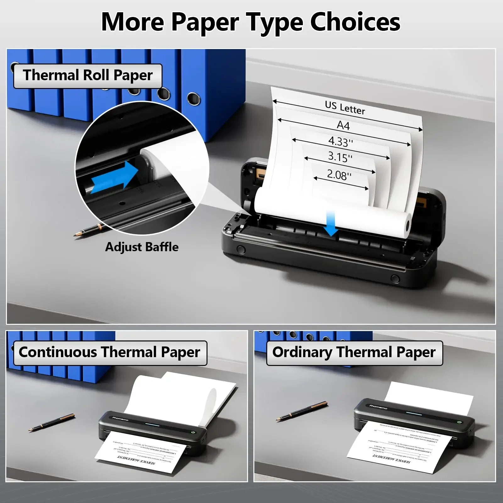 M832 Wireless Portable Thermal Printer