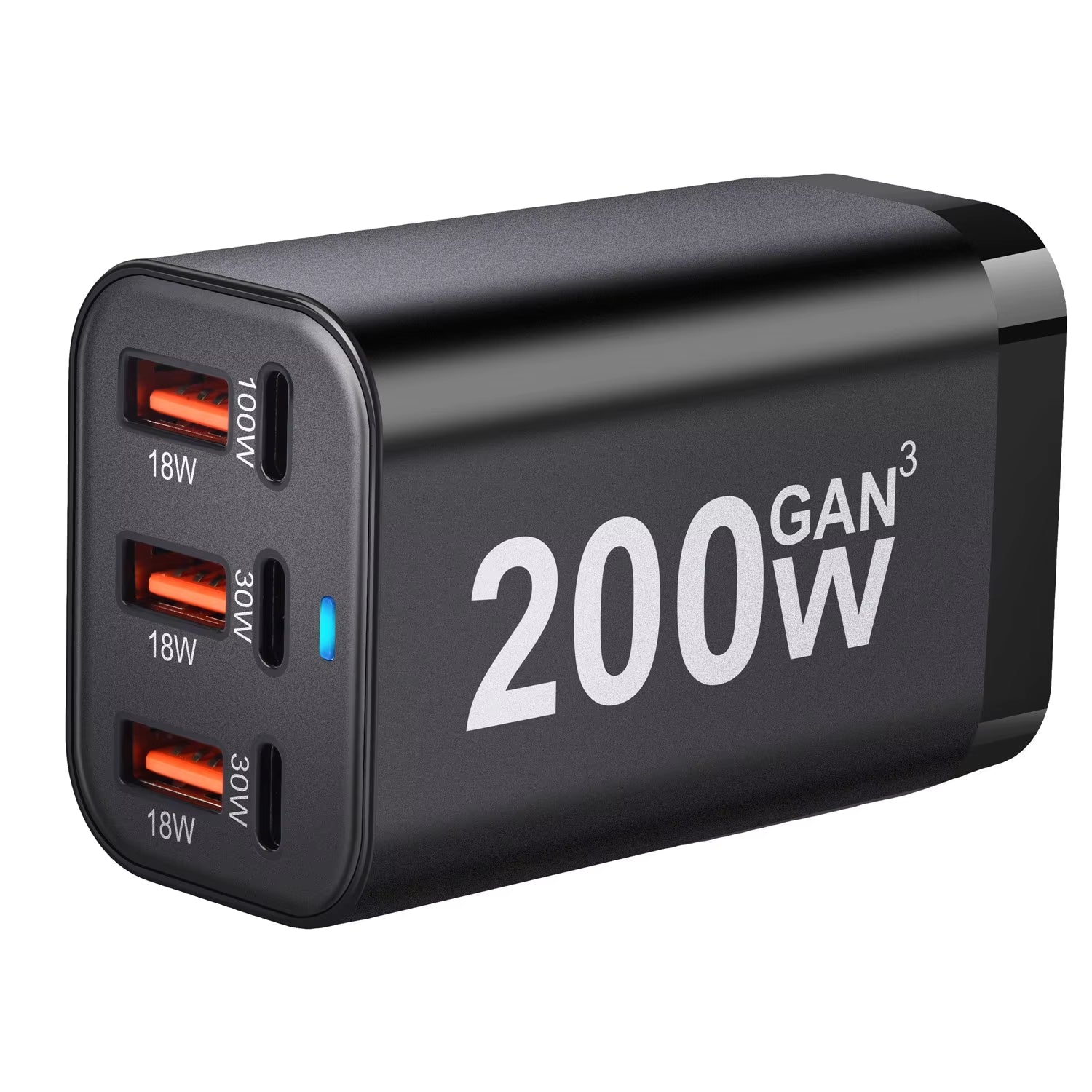 200W GaN Fast Charger with 6 USB Ports